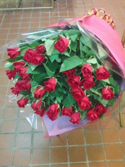 赤バラ30本の花束（Ｌサイズ）HA-14のイメージ